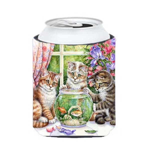 Carolines Treasures White Tabby by Debbie Cook Can or Bottle Hugger - CDCO325ACC