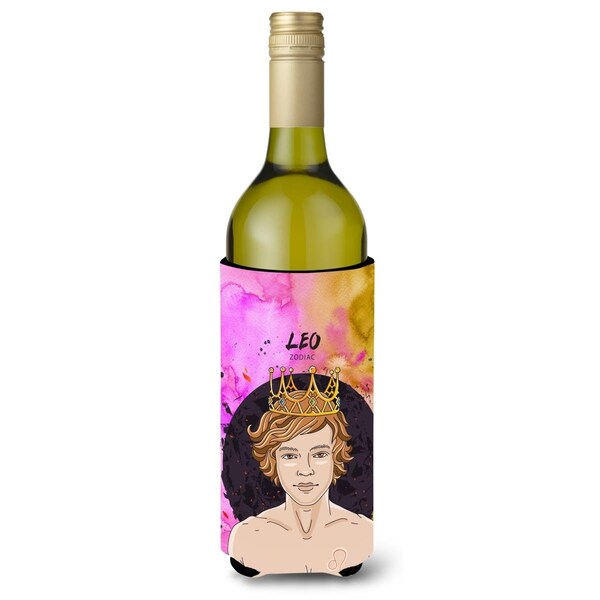 Carolines Treasures Leo Zodiac Sign Wine Bottle Beverge Insulator Hugger - BB7321LITERK