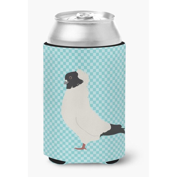 Carolines Treasures Nun Pigeon Blue Check Can or Bottle Hugger - BB8126CC