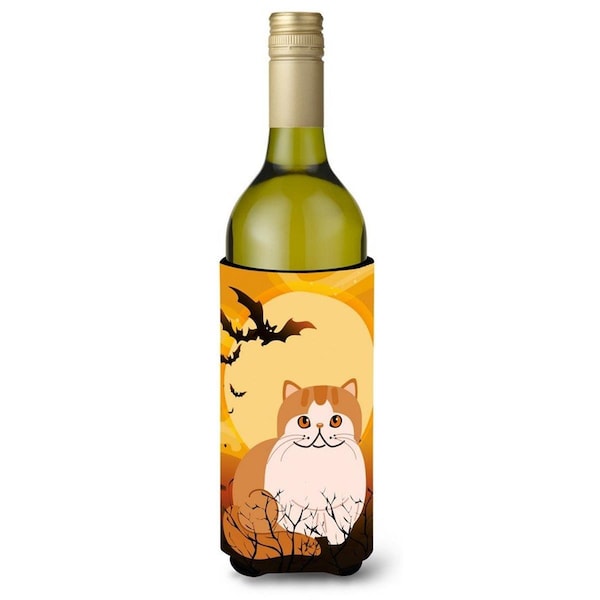 Carolines Treasures Halloween Exotic Shorthair Cat Wine Bottle Beverge Insulator Hugger - BB4444LITERK