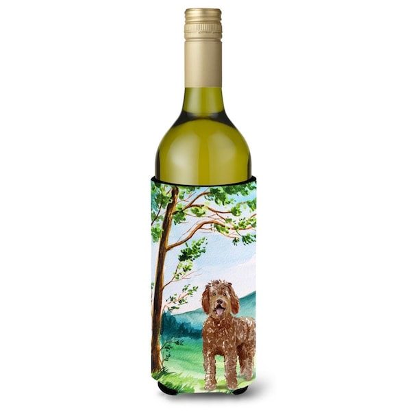 Carolines Treasures Under the Tree Labradoodle Wine Bottle Beverage Insulator Hugger - CK2568LITERK