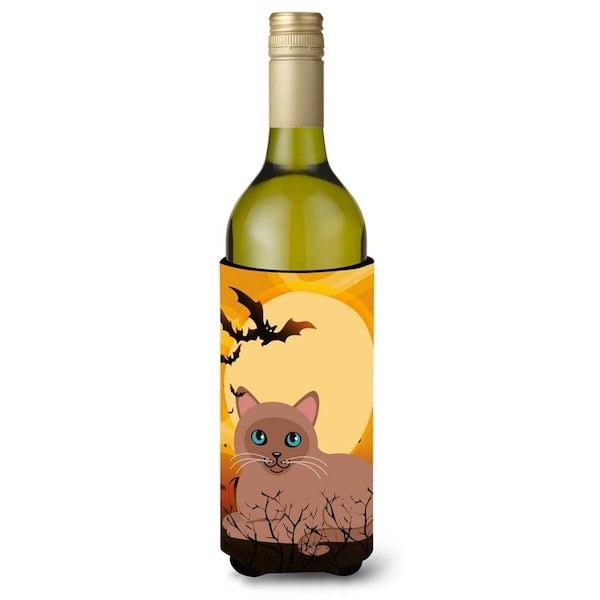 Carolines Treasures Halloween Tonkinese Cat Wine Bottle Beverge Insulator Hugger - BB4458LITERK