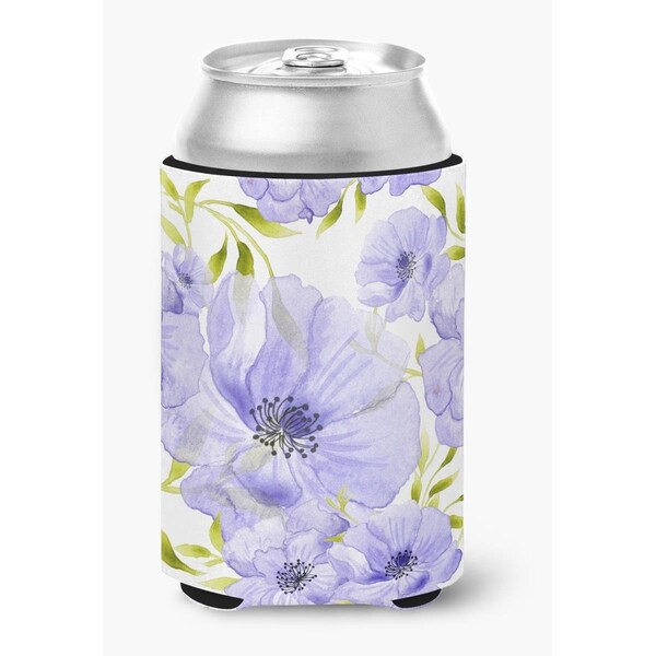 Carolines Treasures Watercolor Blue Flowers Can or Bottle Hugger - BB7491CC
