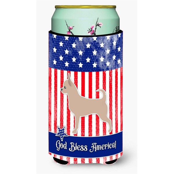 Carolines Treasures USA Patriotic Chihuahua Tall Boy Beverage Insulator Hugger - BB3350TBC