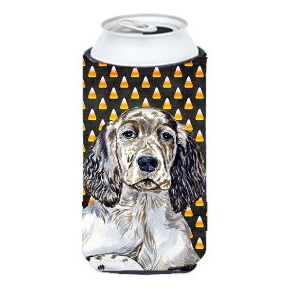 Carolines Treasures English Setter Candy Corn Halloween Portrait Tall Boy bottle sleeve Hugger - 22 To 24 oz. - LH9063TBC