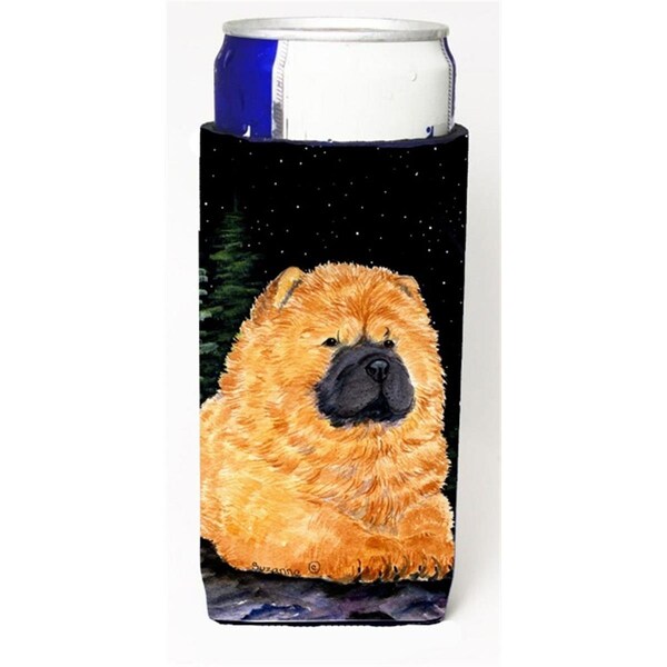 Carolines Treasures Starry Night Chow Chow Michelob Ultra bottle sleeves For Slim Cans - 12 oz. - SS8489MUK