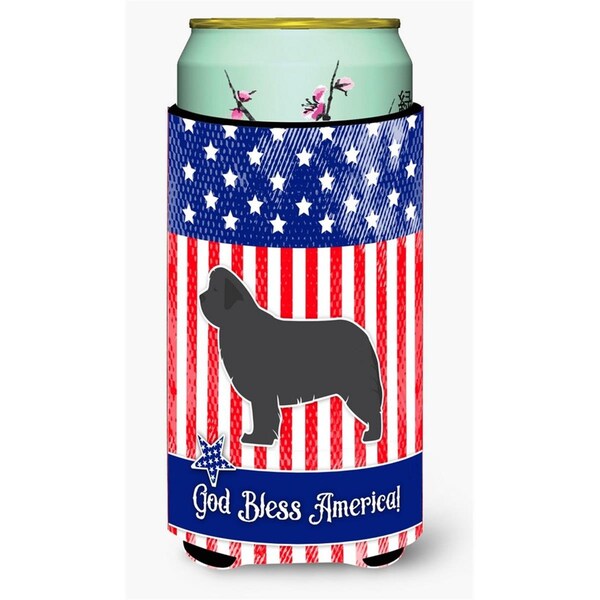 Carolines Treasures USA Patriotic Newfoundland Tall Boy Beverage Insulator Hugger - BB3364TBC
