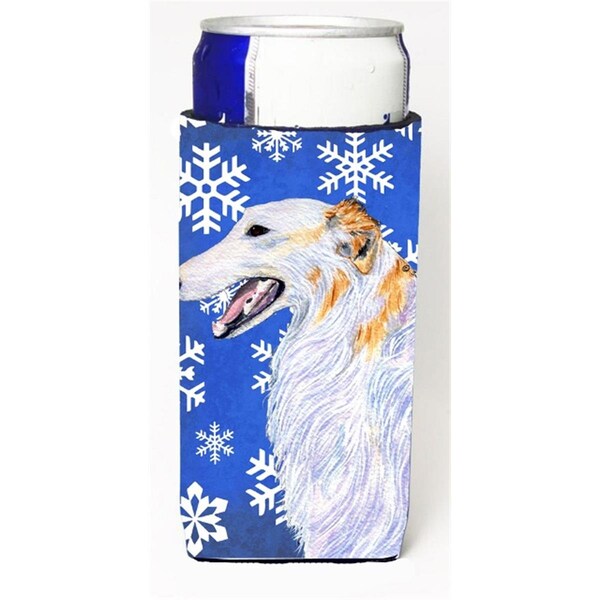 Carolines Treasures Borzoi Winter Snowflakes Holiday Michelob Ultra  for Slim Can - SS4613MUK