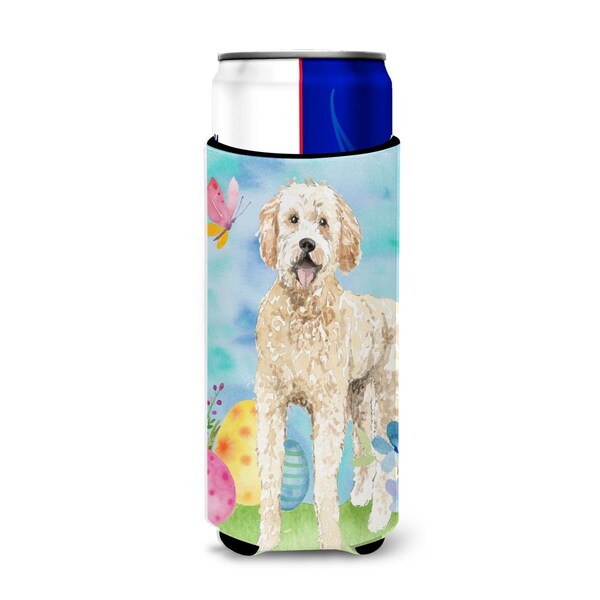 Carolines Treasures Easter Eggs Goldendoodle Michelob Ultra Hugger for Slim Cans - CK1916MUK