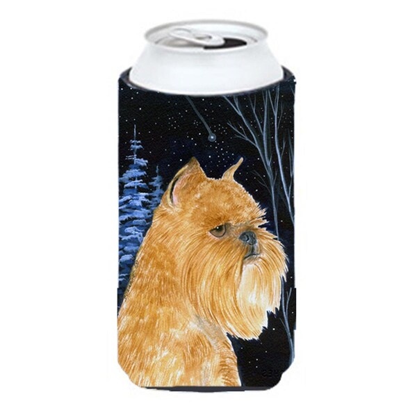 Carolines Treasures Starry Night Brussels Griffon Tall Boy bottle sleeve Hugger - 22 To 24 oz. - SS8362TBC