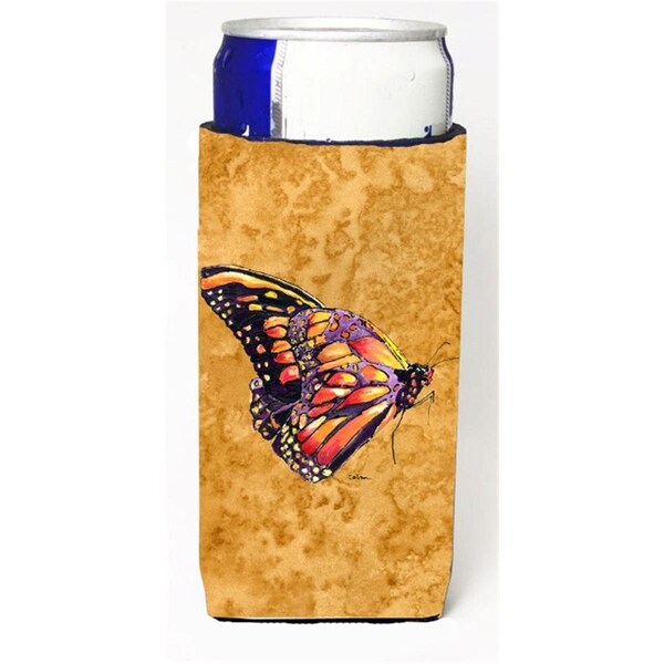 Carolines Treasures Butterfly On Gold Michelob Ultra bottle sleeves For Slim Cans - 12 oz. - 8858MUK
