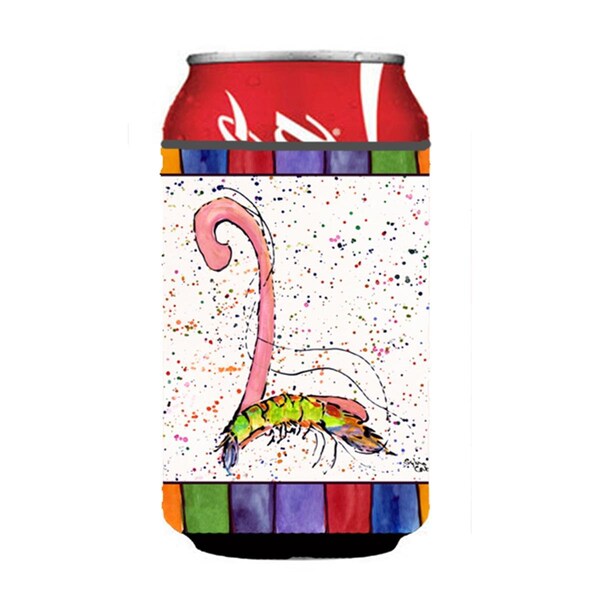 Carolines Treasures Letter L With Shrimp Can Or Bottle  Hugger - 8435-LCC