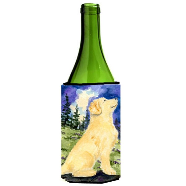 Carolines Treasures Golden Retriever Wine bottle sleeve Hugger - 24 oz. - SS8977LITERK
