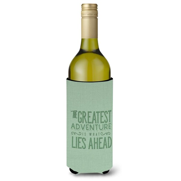 Carolines Treasures Greatest Adventure Lies Ahead Wine Bottle Beverge Insulator Hugger - BB5452LITERK