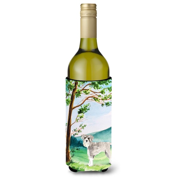 Carolines Treasures Under the Tree Schnauzer No.1 Wine Bottle Beverage Insulator Hugger - CK2560LITERK