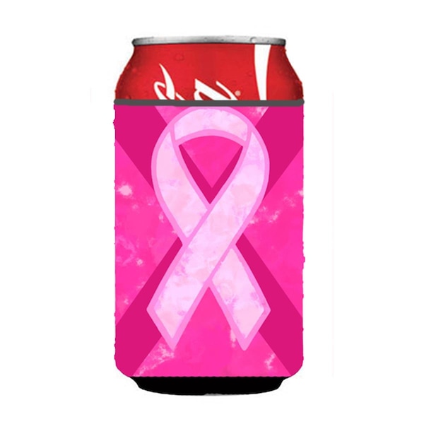 Carolines Treasures Breast Cancer Battle Flag Can or Bottle  Hugger - BC1001CC