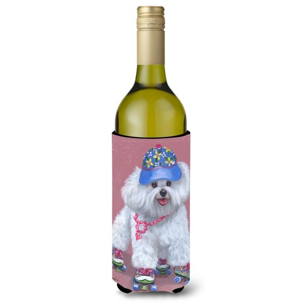 Carolines Treasures 24 oz Bichon Frise Girls Do It Better Wine Bottle Hugger - PPP3021LITERK