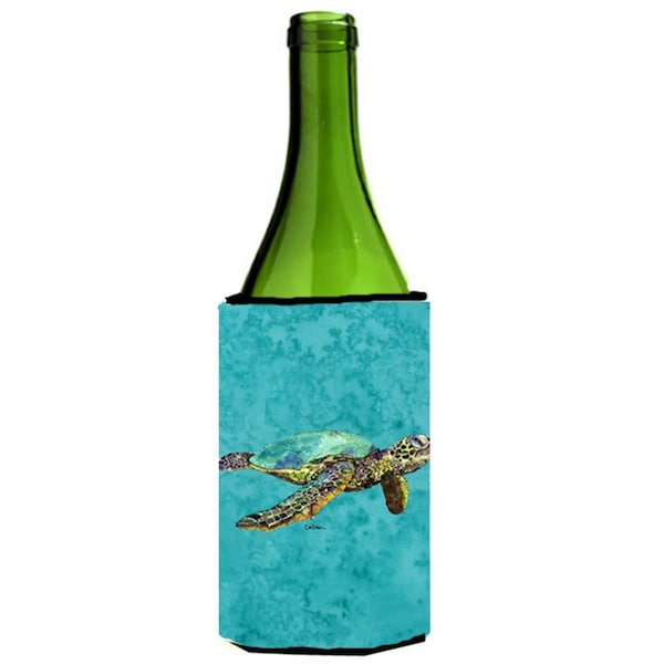 Carolines Treasures Loggerhead Turtle Wine bottle sleeve Hugger - 24 oz. - 8659LITERK