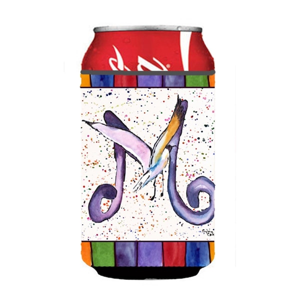 Carolines Treasures Letter M With Seagull Can Or Bottle  Hugger - 8436-MCC