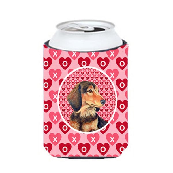 Carolines Treasures Dachshund Valentines Love and Hearts Can or bottle sleeve Hugger - LH9166CC