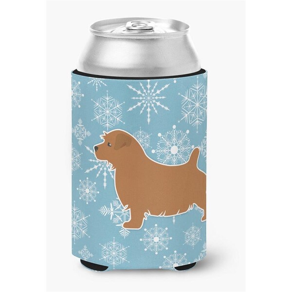 Carolines Treasures Winter Snowflake Norfolk Terrier Can or Bottle Hugger - BB3509CC