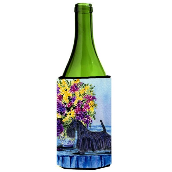 Carolines Treasures Scottish Terrier Wine bottle sleeve Hugger - 24 oz. - SS8309LITERK