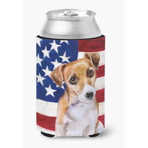 Carolines Treasures Jack Russell Terrier No.2 Patriotic Can or Bottle Hugger - BB9713CC