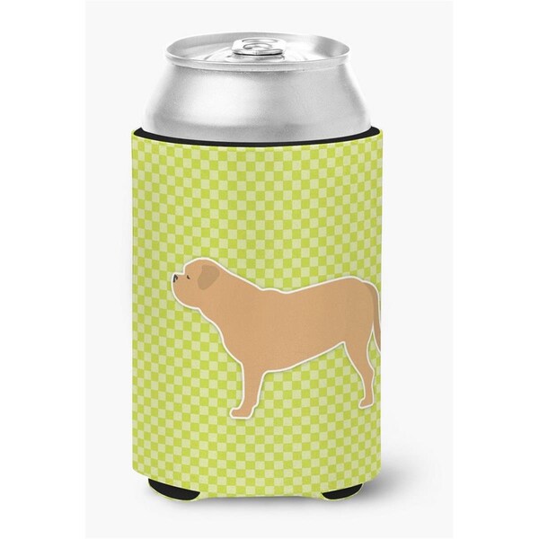 Carolines Treasures Dogue de Bordeaux Checkerboard Green Can or Bottle Hugger - BB3870CC