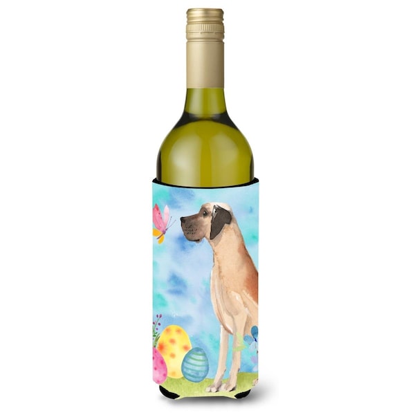 Carolines Treasures Fawn Natural Great Dane Easter Wine Bottle Beverge Insulator Hugger - BB9628LITERK
