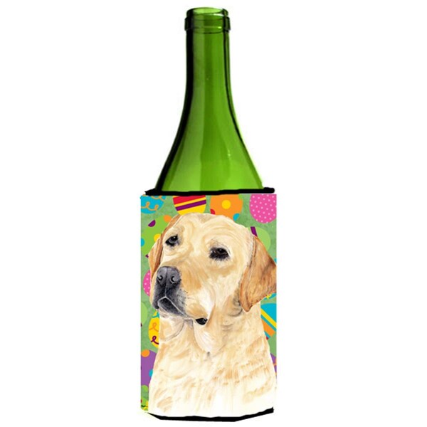 Carolines Treasures Labrador Easter Eggtravaganza Wine Bottle  Hugger - 24 oz. - SC9456LITERK