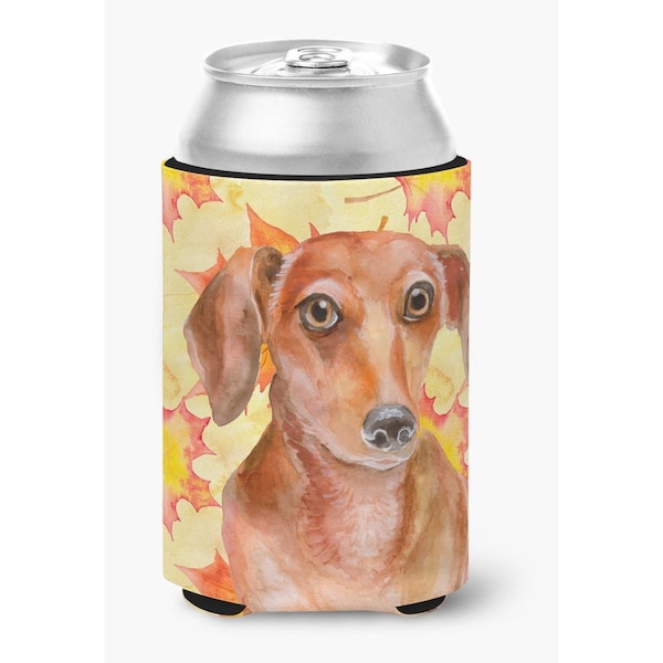 Carolines Treasures Red Dachshund Fall Can or Bottle Hugger - BB9968CC