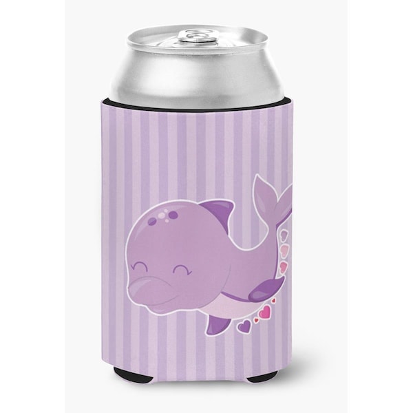 Carolines Treasures Purple Dolphin Can or Bottle Hugger - BB7132CC