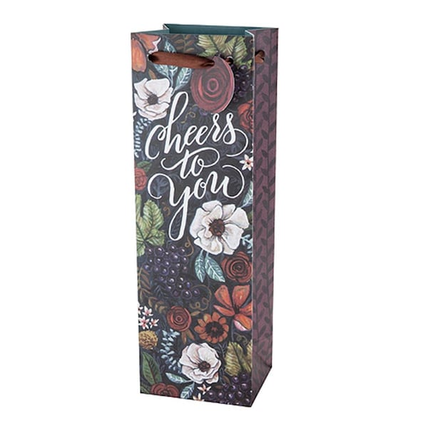 Revel Paper Marketplace - Vineyard Bouquet Wine Gift Bag - 4345