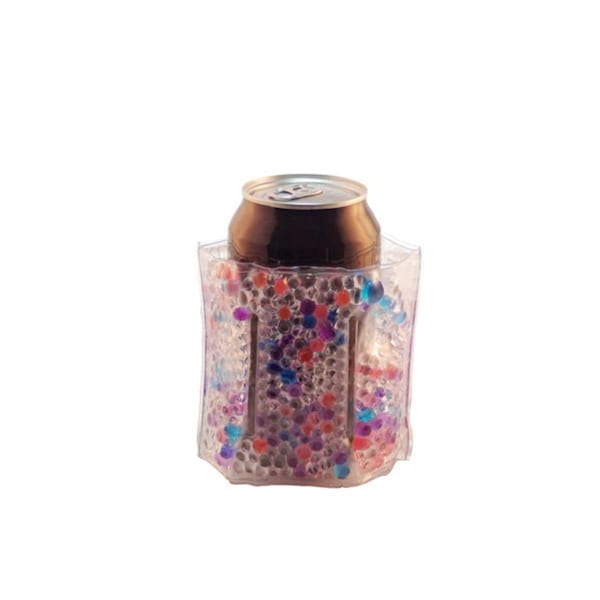 Zees Creations The Cool Sack, Beaded Can Cooler - Blue, Purple, Clear, Pink - CS9110