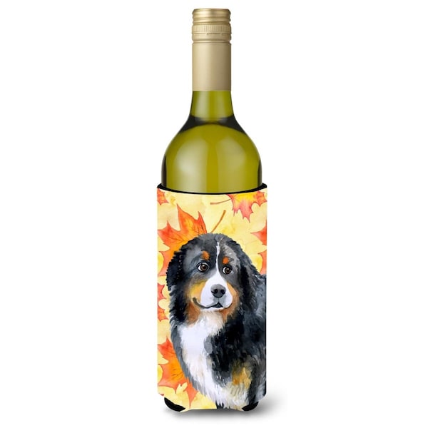 Carolines Treasures Bernese Mountain Dog Fall Wine Bottle Beverge Insulator Hugger - BB9906LITERK