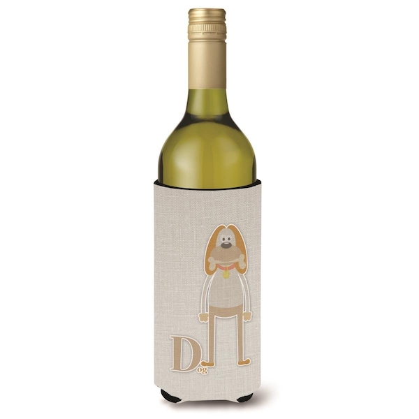 Carolines Treasures Alphabet D for Dog Wine Bottle Beverge Insulator Hugger - BB5729LITERK