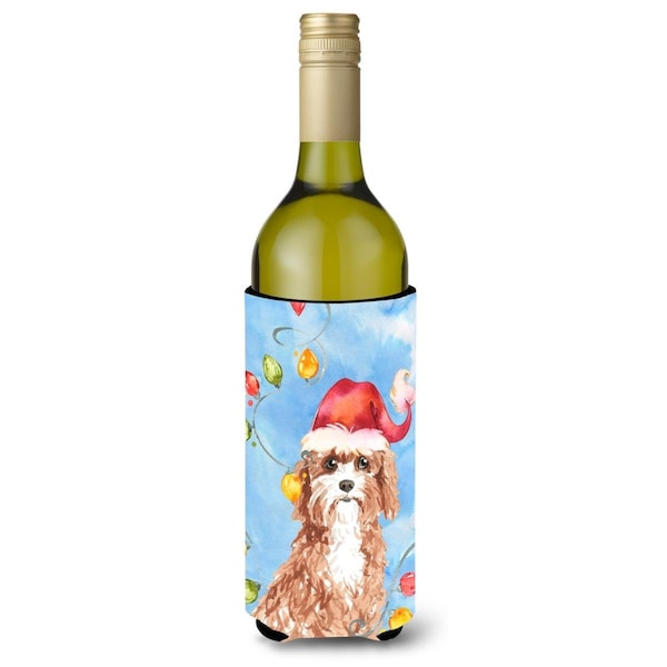 Carolines Treasures Christmas Lights Cavapoo Wine Bottle Beverage Insulator Hugger - CK2476LITERK