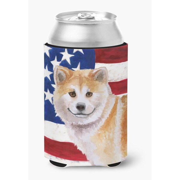 Carolines Treasures Shiba Inu Patriotic Can or Bottle Hugger - BB9678CC