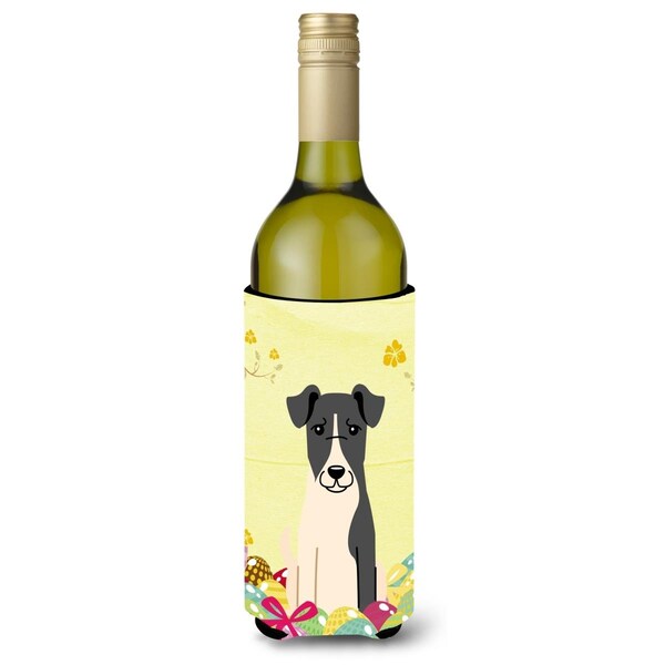 Carolines Treasures Easter Eggs Smooth Fox Terrier Wine Bottle Beverge Insulator Hugger - BB6098LITERK