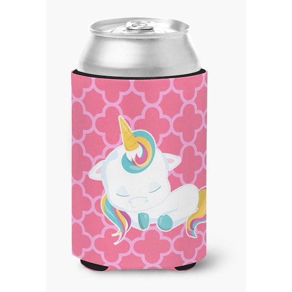 Carolines Treasures Quatrafoil Pink Unicorn Can or Bottle Hugger - BB6811CC