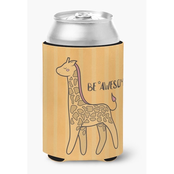 Carolines Treasures Nursery Be Awesome Griaffe Can or Bottle Hugger - BB7474CC