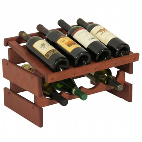 Wooden Mallet 8 Bottle Dakota Wine Rack with Display Top - WO599354