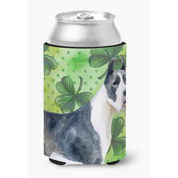 Carolines Treasures Harlequin Great Dane St.Patricks Can or Bottle Hugger - BB9817CC