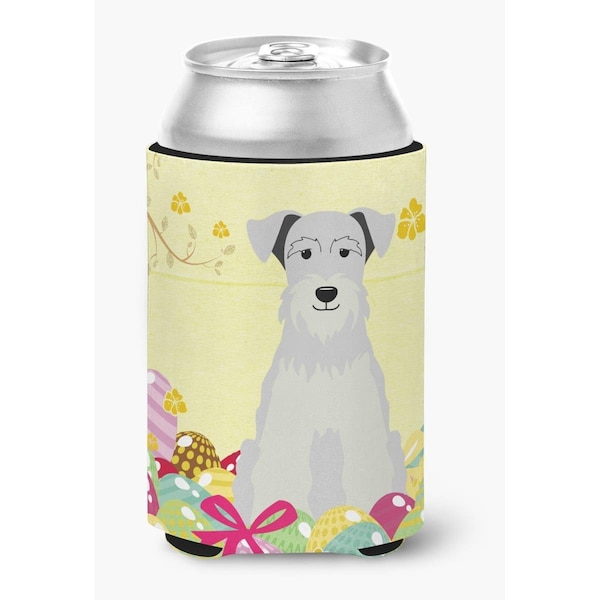 Carolines Treasures Easter Eggs Miniature Schanuzer White Can or Bottle Hugger - BB6053CC