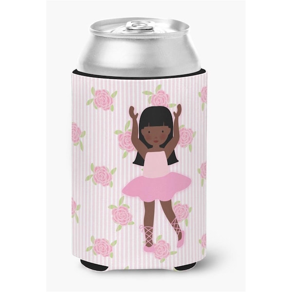 Carolines Treasures Ballerina African American Long Hair Can or Bottle Hugger - BB5180CC
