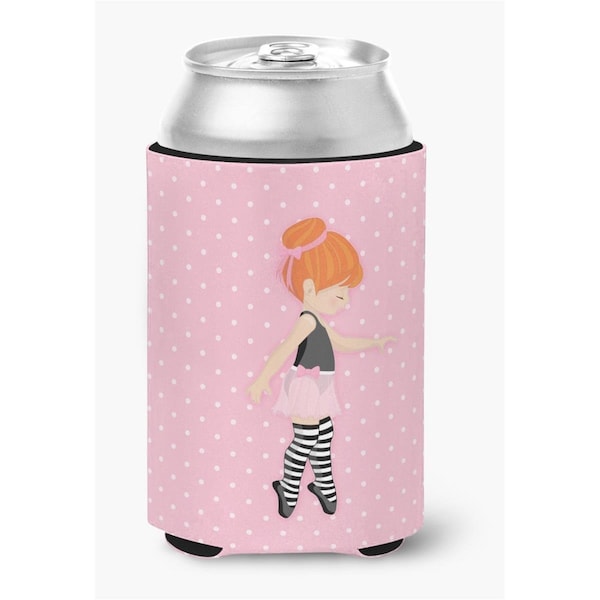 Carolines Treasures Ballerina Red Head Releve Can or Bottle Hugger - BB5168CC