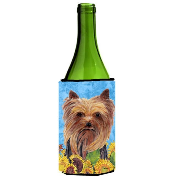 Carolines Treasures Yorkie Wine bottle sleeve Hugger - 24 oz. - SC9060LITERK