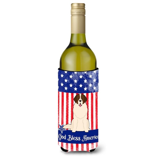 Carolines Treasures Patriotic USA Moscow Watchdog Wine Bottle Beverge Insulator Hugger - BB3022LITERK