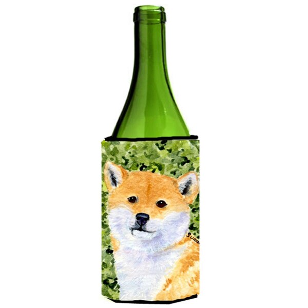 Carolines Treasures Shiba Inu Wine bottle sleeve Hugger - 24 Oz. - SS8719LITERK
