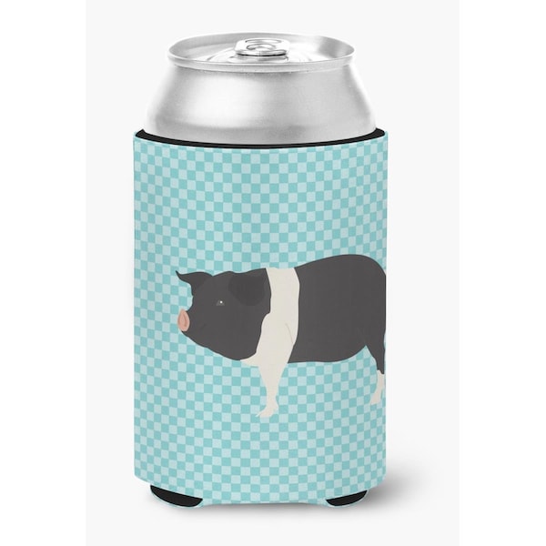 Carolines Treasures Hampshire Pig Blue Check Can or Bottle Hugger - BB8113CC